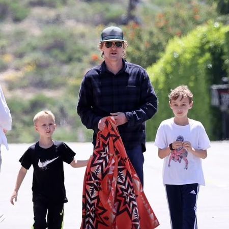 Owen Wilson was photographed with his two sons, Robert Ford Wilson and Finn Lindqvist Wilson.